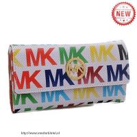 michael kors envelop logo groot witte multicolor portefeuilles Originele Tassen vi3qp960